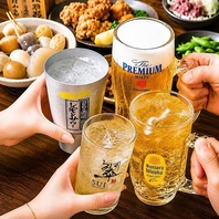 【生ビール付き単品2時間飲み放題コース1500円】