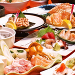 2H飲み放題が付いたご宴会コースをご用意！前菜、季節物のお刺身やデザートなどフルコースでご提供♪