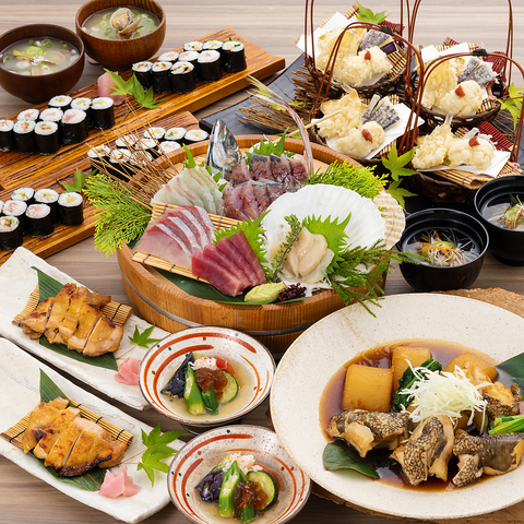 旬の味覚が満載☆お得な飲み放題付きコース各種ご用意！ご宴会は「庄や」で♪