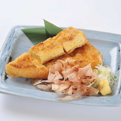 定義山の三角油揚げの炙り