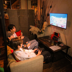 TVゲームが遊べる♪最大4名様ご案内可能♪