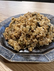 鶏と高菜のチャーハン