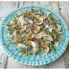 藁焼きレア赤海老のカルパッチョ