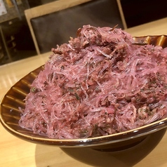 柴漬けとお肉の春雨