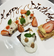 特別なお祝い♪メッセージ付ケーキやプレートをご用意！