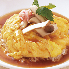 蟹爪あんかけ天津飯