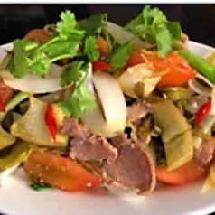 牛肉と高菜炒め.