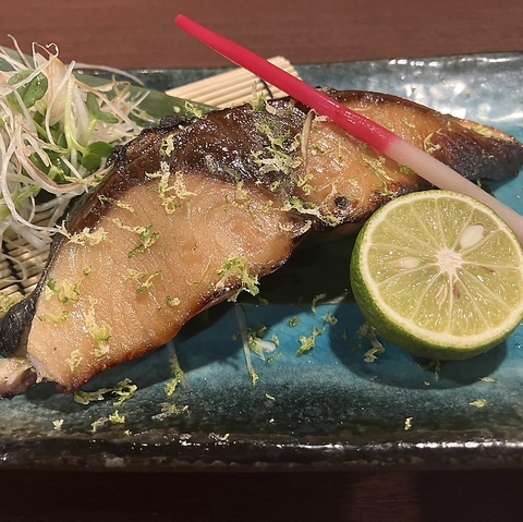 銀鱈の西京味噌漬け・炭火焼