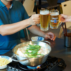 【冬限定・17時までご来店割】BBQ×名物国産牛モツ鍋コース