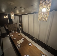 10名様~20名様前後のご宴会で、大きなお座敷ご相席の場合仕切りがございますので安心して半個室空間をお楽しみいただけます◎