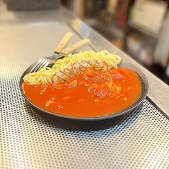 二週間熟成パンチェッタのトマトパスタ