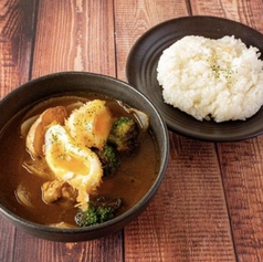 半熟卵のスープカレー