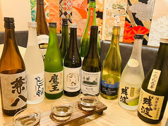 日本酒、ワイン、焼酎、サワー豊富な取り揃え