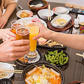 エースではお好きな料理に合わせて、ドリンクがお楽しみいただけるよう、単品飲み放題をご用意しております。2000円(税込)の単品飲み放題プレミアムではメニューに掲載されている全てのドリンクがお楽しみいただけます♪