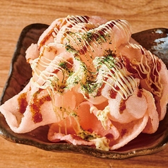 えびせん　ソースマヨ添え