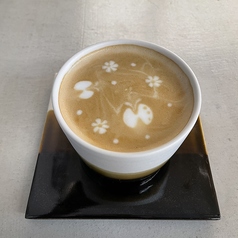 ラテアートが可愛いカフェラテ