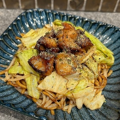 牛もつ焼きそば