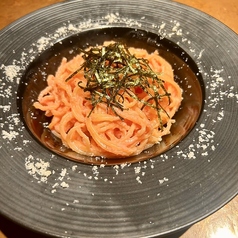 明太クリームパスタ