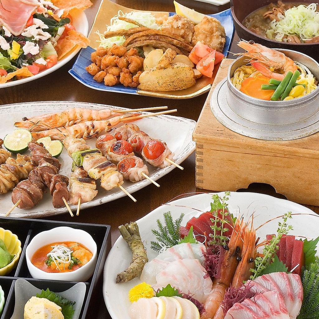 【品川駅港南口徒歩1分】全席個室を完備！焼き鳥や茨城の海鮮が自慢の和食居酒屋