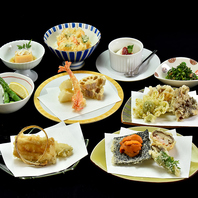 今しか味わえない旬の素材を淡い衣に包んでご提供