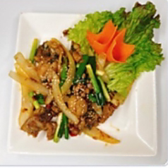 カエルとレモングラス炒め物.