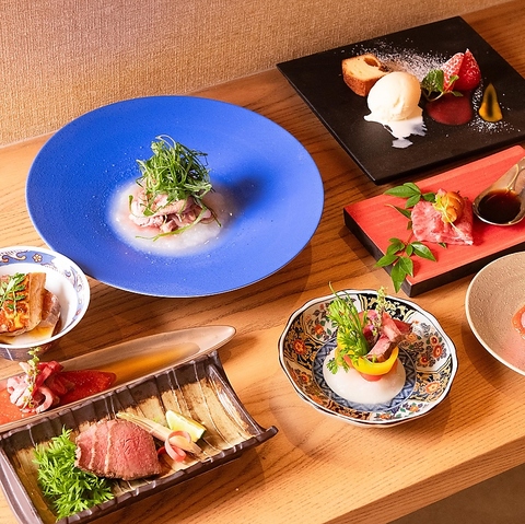 肉割烹料理を堪能◎ランチ営業もしておりますので気軽にお立ち寄りください。