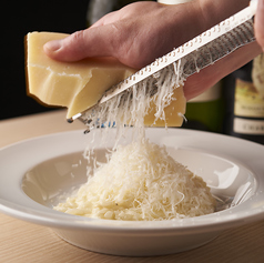ペコリーノチーズのチーズリゾット