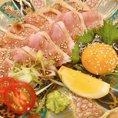鴨ロースのユッケ