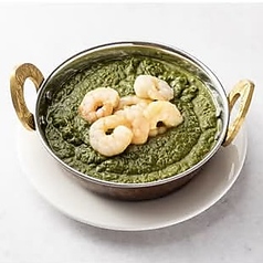 ほうれん草エビカレー