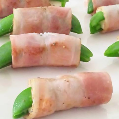 スナップエンドウ ベーコン巻き串揚げ