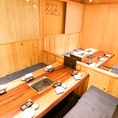 【名古屋駅で個室】１階4～5名様×4席ございます。全席個室になります。飲み会、宴会、送別会、歓迎会、どんなシーンにでも合います◎おひとり様、お子様も大歓迎です！ランチも営業！