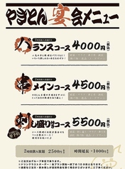 炭火串焼き やきとん 政之助のコース写真