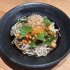 韓国風ネバネバ納豆そば