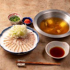 活け〆鯛のしゃぶしゃぶ(2人前から)