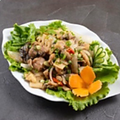 カエルとタケノコ炒め物.