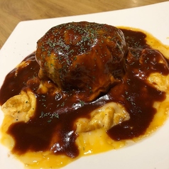 肉の塊オムレツ