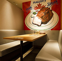 ソファー席でゆったりとくつろげる空間をご用意！