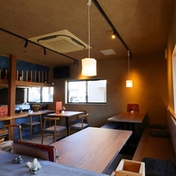 少人数から宴会まで対応できる使い勝手の良さ