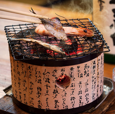 こだわりの詰まった名物「七輪焼き」