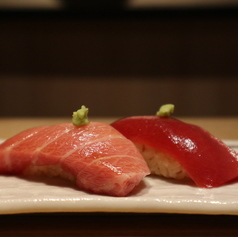 本鮪の大トロと赤身