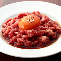 ユッケ黒毛和牛ユッケの食べられるお店♪2080円(税込)