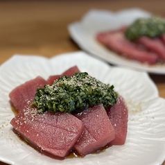 ・本マグロのニラ醤油