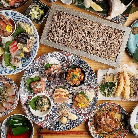 【NEWOPEN】扉付き個室にて、信州蕎麦と地鶏料理を味わう！お席で喫煙OK♪