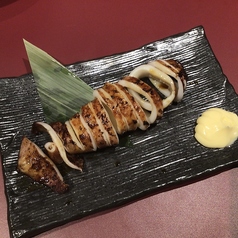 イカの炭火焼き
