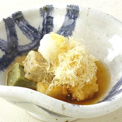 京生麩と湯葉の揚げだし