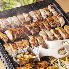 韓国料理肉ポチャのコース写真