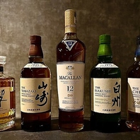 焼肉との相性◎知多・白州・山崎・響が揃うウイスキー