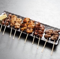 種類豊富な焼鳥を心ゆくまで楽しめる当店の焼鳥