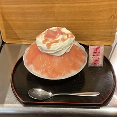 白桃ミルクかき氷