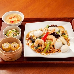 海鮮五目あんかけ焼きそばセット